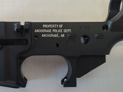 NFA gun trust engraving on SBR, NFA, A15, Short Barrel Rifles