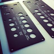 aluminum brass fabricated panel, sign, plate, and tags